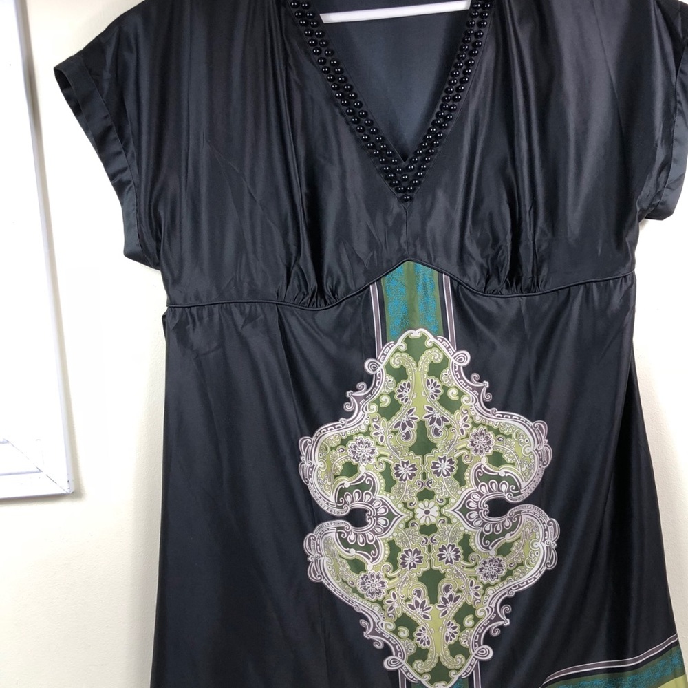 Lane Bryant Blouse Size 20 Polyester Silk
